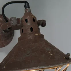 Vintage wand- en plafondlamp bruin kantelbaar - Barrack