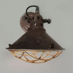 Vintage wand- en plafondlamp bruin kantelbaar - Barrack