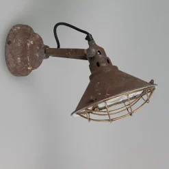 Vintage wand- en plafondlamp bruin kantelbaar - Barrack