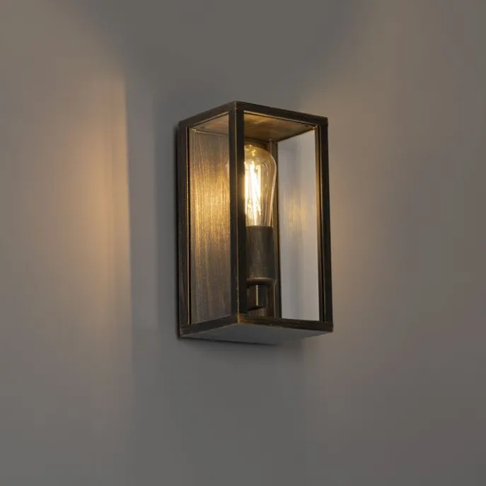 Vintage wandlamp antiek goud 26 cm IP44- Charlois