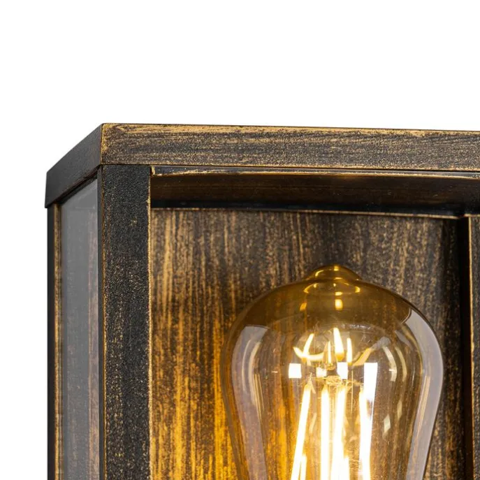 Vintage wandlamp antiek goud 26 cm IP44- Charlois