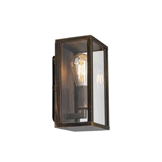 Vintage wandlamp antiek goud 26 cm IP44- Charlois