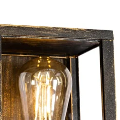 Vintage wandlamp antiek goud 38 cm 2-lichts IP44 - Charlois