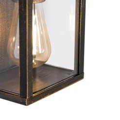 Vintage wandlamp antiek goud 38 cm 2-lichts IP44 - Charlois