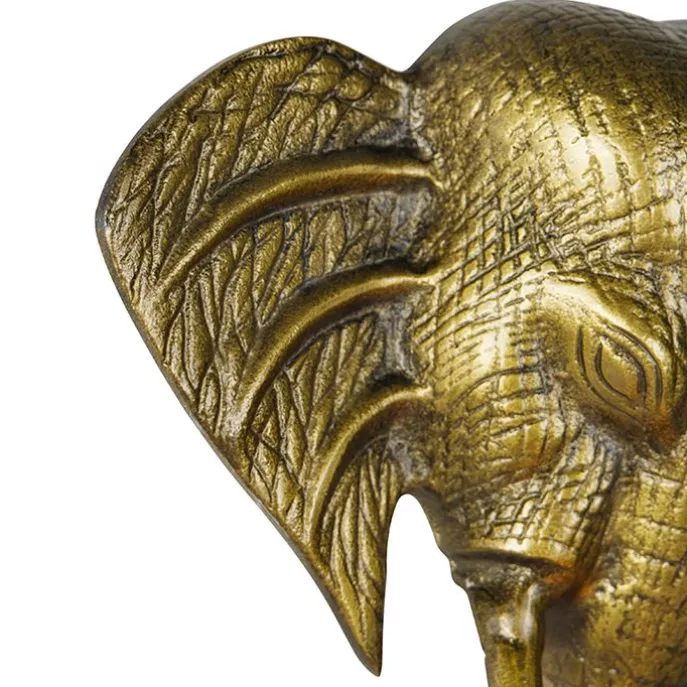Vintage wandlamp goud - Animal Elefant