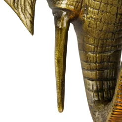 Vintage wandlamp goud - Animal Elefant