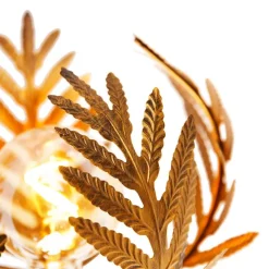 Vintage wandlamp goud 25 cm - Botanica