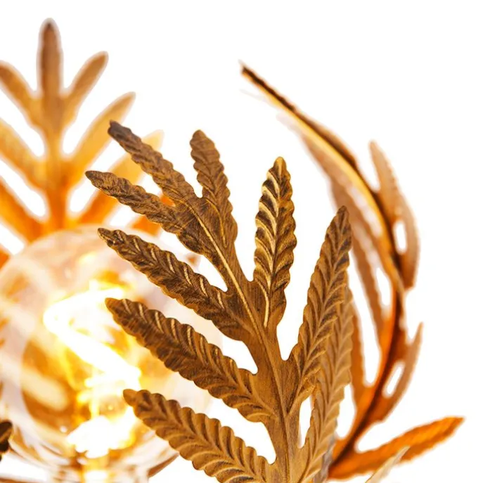 Vintage wandlamp goud 25 cm - Botanica