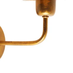 Vintage wandlamp goud 25 cm - Botanica