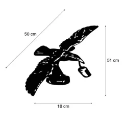 Vintage wandlamp messing - Animal Fugl