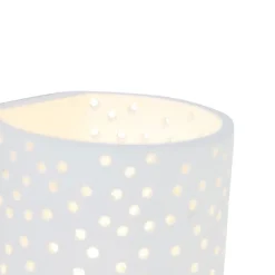 Vintage wandlamp wit gips cilindervormig - Mahou