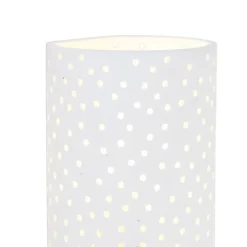 Vintage wandlamp wit gips cilindervormig - Mahou