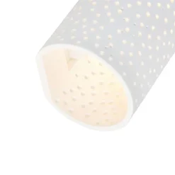 Vintage wandlamp wit gips cilindervormig - Mahou