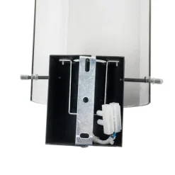 Vintage wandlamp zwart met smoke glas - Vidra