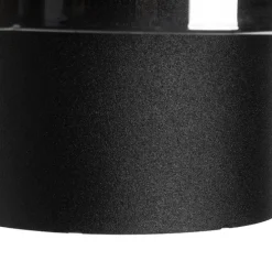 Vintage wandlamp zwart met smoke glas - Vidra