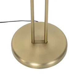 Vloerlamp brons incl. LED en dimmer met leeslamp - Empoli