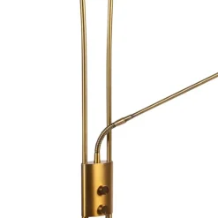 Vloerlamp brons incl. LED met leesarm - Ibiza