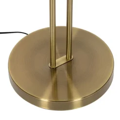 Vloerlamp brons incl. LED en dimmer met leeslamp - Fez