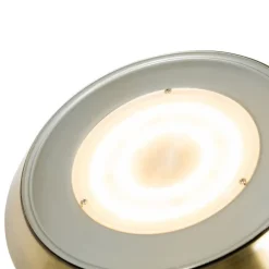 Vloerlamp brons incl. LED en dimmer met leeslamp - Fez