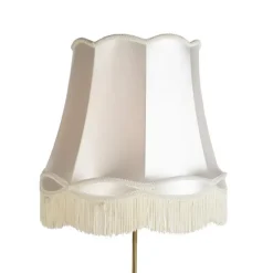 Vloerlamp brons met Granny kap crème 45 cm verstelbaar - Parte