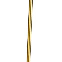 Vloerlamp brons met linnen kap taupe 45 cm verstelbaar - Parte