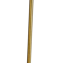 Vloerlamp brons met plisse kap crème 45 cm verstelbaar - Parte