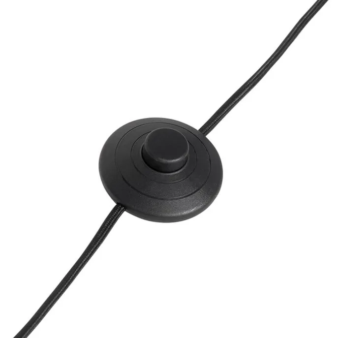 Vloerlamp brons met wit plisse kap en verstelbare arm - Ladas Deluxe