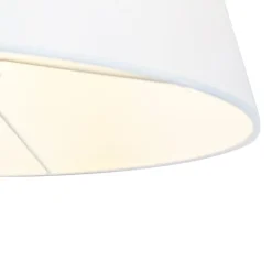 Vloerlamp brons met witte kap en verstelbare arm - Ladas Deluxe
