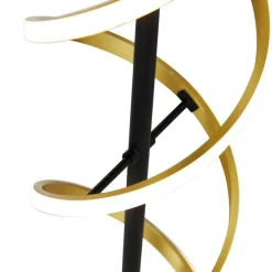 Vloerlamp goud incl. LED 3-staps dimbaar in kelvin - Henk