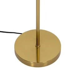 Vloerlamp goud met opaal glas 3-lichts verstelbaar - Anouk