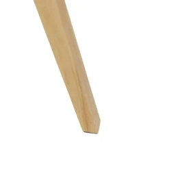 Vloerlamp hout met stoffen kap grijs 50 cm - Tripod Classic