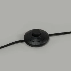 Vloerlamp messing met groene kap 50 cm - Kaso