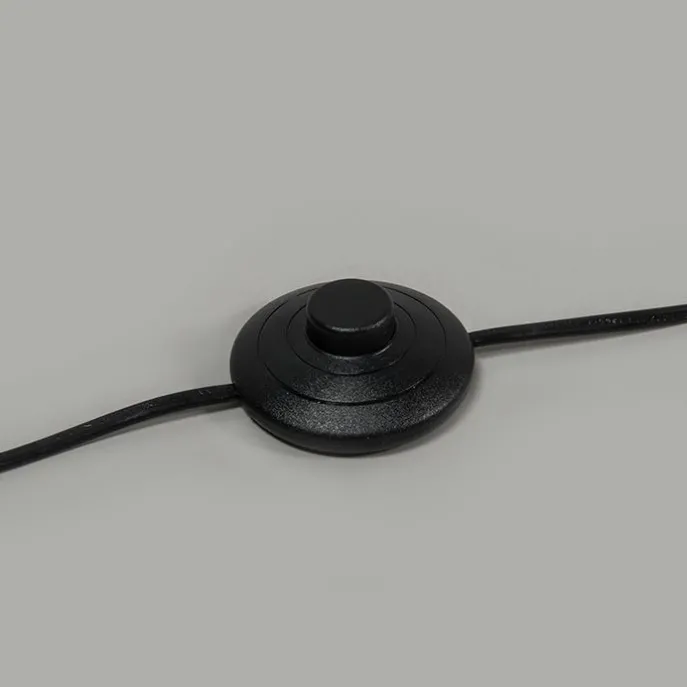 Vloerlamp messing met groene kap 50 cm - Kaso