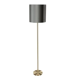 Vloerlamp messing met velours kap groen 40cm - Simplo