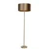Vloerlamp messing met velours kap brons 50cm - Simplo