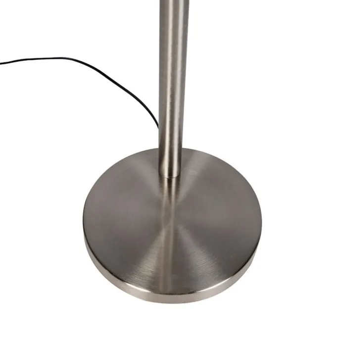 Vloerlamp staal incl. LED met touch dimmer - Sixties Trento