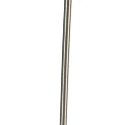 Vloerlamp staal met witte kap en verstelbare arm - Ladas Deluxe