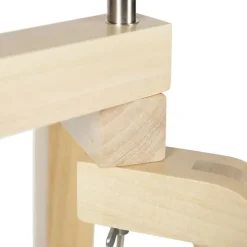 Vloerlamp tripod hout zonder kap - Puros