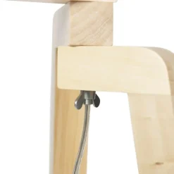 Vloerlamp tripod hout zonder kap - Puros