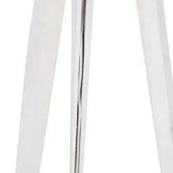 Vloerlamp tripod wit met stoffen kap donkerblauw 50cm - Tripod Classic