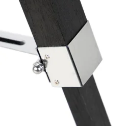 Vloerlamp Tripod zwart met kap 45cm linnen taupe