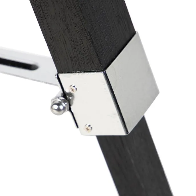 Vloerlamp Tripod zwart met kap 45cm linnen taupe