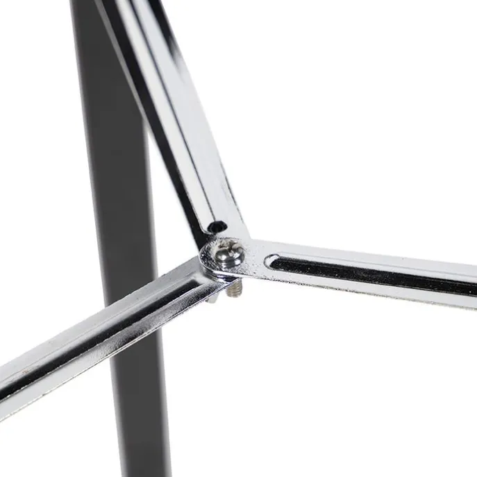 Vloerlamp Tripod zwart met kap 45cm linnen taupe