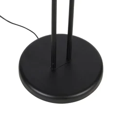 Vloerlamp zwart incl. LED en dimmer met leeslamp dim to warm - Empoli