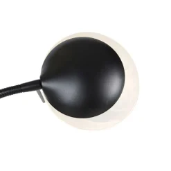 Vloerlamp zwart incl. LED en dimmer met leeslamp dim to warm - Empoli