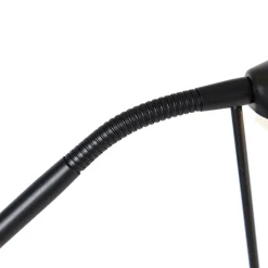 Vloerlamp zwart incl. LED en dimmer met leeslamp dim to warm - Empoli