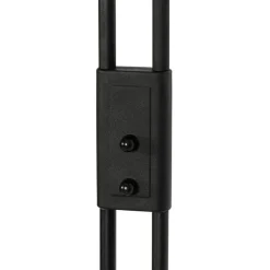 Vloerlamp zwart incl. LED en dimmer met leeslamp - Fez