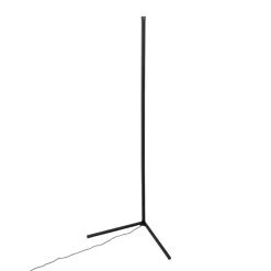 Vloerlamp zwart incl. LED met RGB en afstandsbediening - Carla