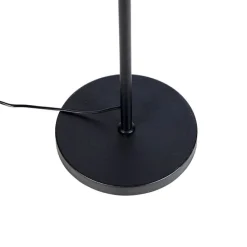 Vloerlamp zwart kap rood 40 cm verstelbaar - Parte