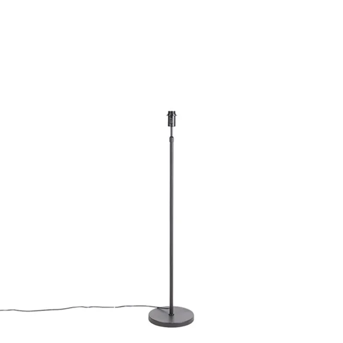 Vloerlamp zwart kap zwart 40 cm verstelbaar - Parte